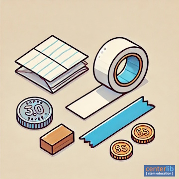 การสร้างสะพานจากกระดาษและเทป