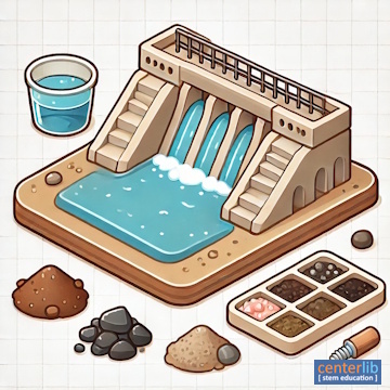 การสร้างเขื่อนจำลอง