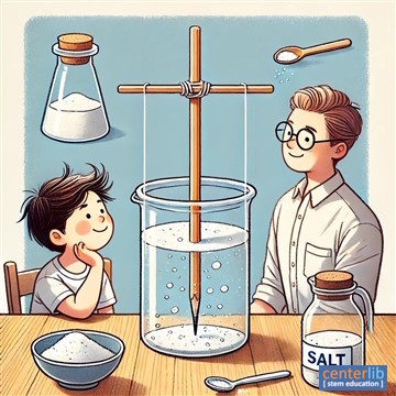 การทดลอง การตกผลึกของเกลือในน้ำ