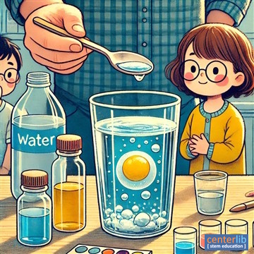 การทดลอง การผสมน้ำกับน้ำมัน