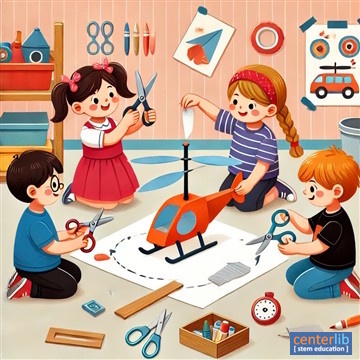 การสร้างเฮลิคอปเตอร์กระดาษที่หมุนได้